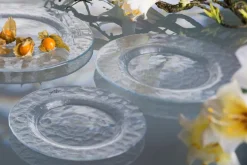 Platten|Servierplatten-Platte Ice Ø 22,5 cm Klar