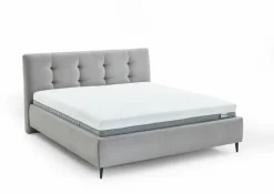 Betten|HUKLA Comfortbetten Polsterbett Canberra 180 x 200 cm Silber