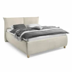 Betten-Polsterbett Axana 180 x 200 cm Grau / Beige