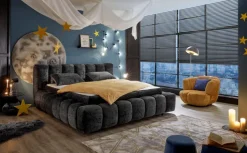 Betten| Polsterbett Bexley 180 x 200 cm Schwarz