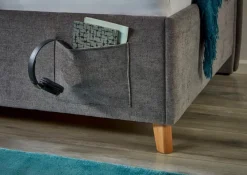meise.möbel Jugendbetten|Jugendbetten-Polsterbett Fun mit Lattenrost Grau