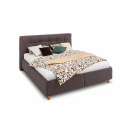 MAISON Betten-Polsterbett Kansas City BZR 180 x 200 cm Braun