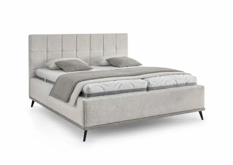Betten|set one by Musterring Polsterbett Stamford 180 x 200 cm Grau