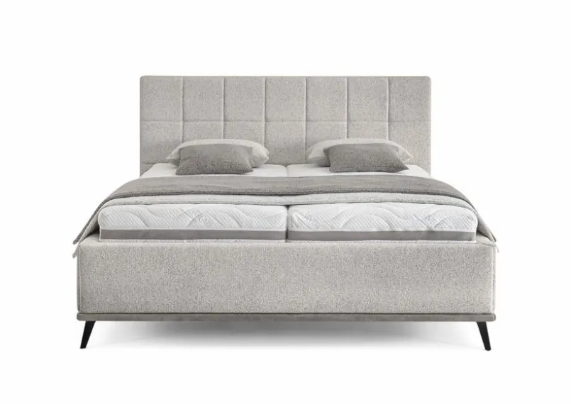 Betten|set one by Musterring Polsterbett Stamford 180 x 200 cm Grau