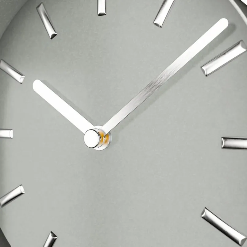 Mebus Wanduhren-Quarz-Pendelwanduhr 12912 40 x 20 cm Grau