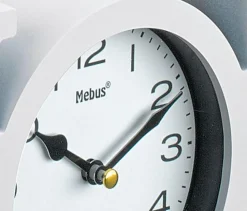 Mebus Tischuhren-Quarztischuhr Home Weiß
