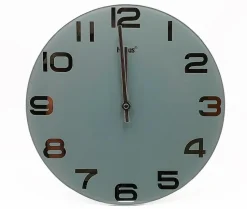 Wanduhren|Mebus Quarzwanduhr 18879 Ø 30 cm Grau