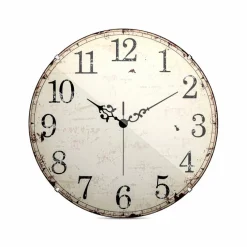 Wanduhren|Mebus Quarzwanduhr 19625 Ø 35 cm Weiß