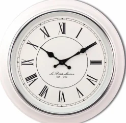 Wanduhren|Mebus Quarzwanduhr 19233 Ø 40 cm Weiß