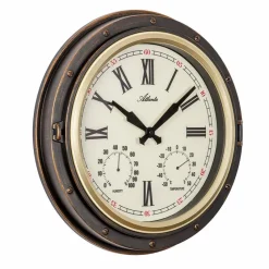 Wanduhren|Paragon (Atlanta) Quarzwanduhr 4546 Ø 40 cm Braun
