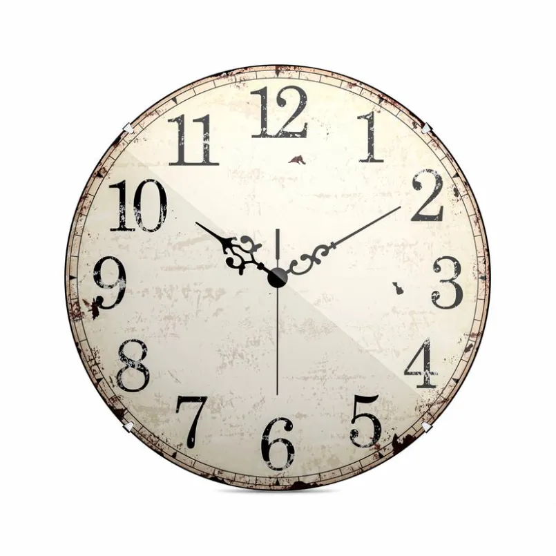 Mebus Wanduhren-Quarzwanduhr 19626 Ø 20 cm Weiß