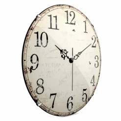 Mebus Wanduhren-Quarzwanduhr 19626 Ø 20 cm Weiß