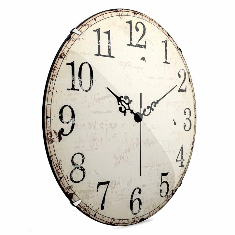 Mebus Wanduhren-Quarzwanduhr 19626 Ø 20 cm Weiß