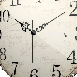 Mebus Wanduhren-Quarzwanduhr 19626 Ø 20 cm Weiß