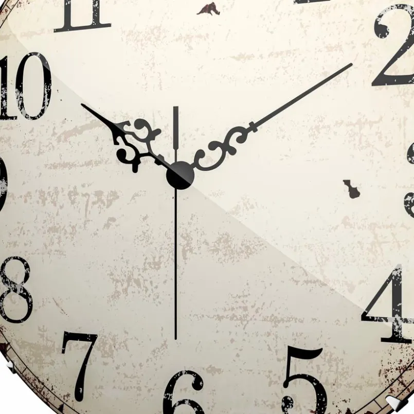Mebus Wanduhren-Quarzwanduhr 19626 Ø 20 cm Weiß