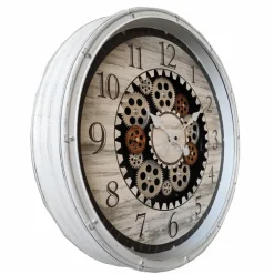 Wanduhren|Globo Quarzwanduhr B992526 Ø 50 cm Weiß