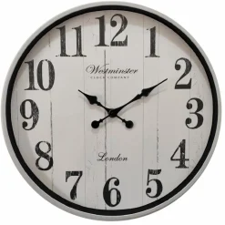 Globo Wanduhren-Quarzwanduhr B992543 Ø 50 cm Weiß