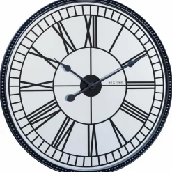 Wanduhren|Nextime Quarzwanduhr Cleopatra Ø 56 cm Schwarz