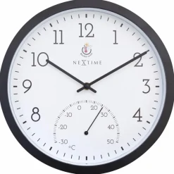 Wanduhren|Nextime Quarzwanduhr Marigold Ø 30,5 cm Weiß