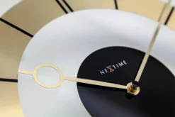 Nextime Wanduhren-Quarzwanduhr Retro Ø 31 cm Gold