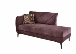 Sofas & Couches-Recamiere Novara Aubergine