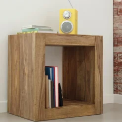 Regale|Couchtische|WOLFMÖBEL Regal & Beistelltisch Yoga Braun