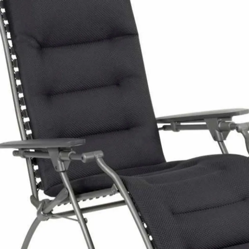 Gartenstühle|Lafuma Mobilier Relaxsessel Evolution, basalt Dunkelgrau
