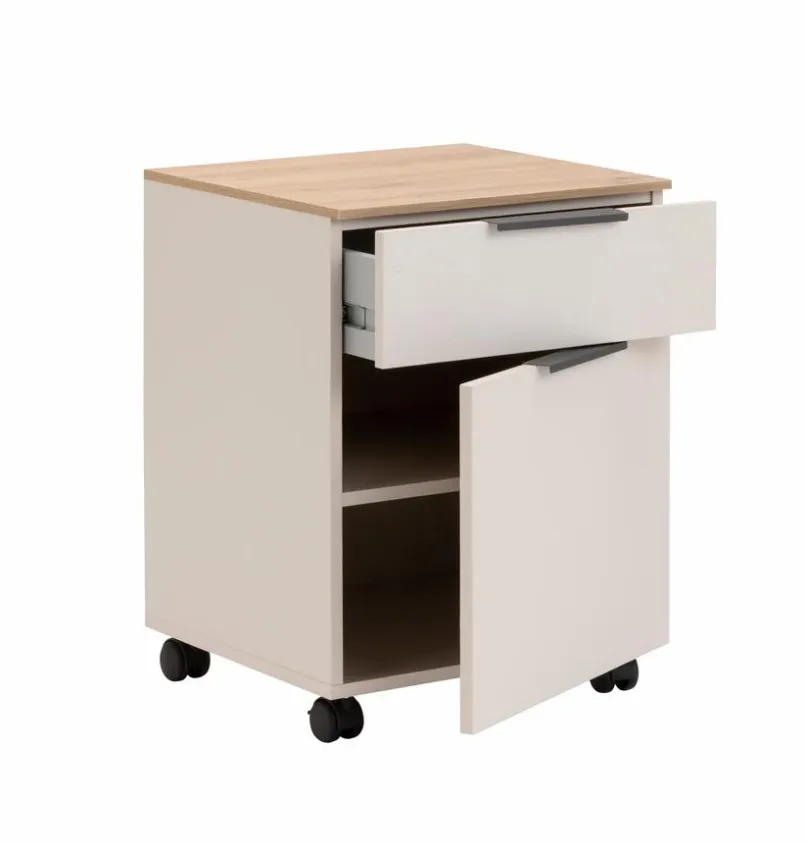 Composad Schreibtische-Rollcontainer Pronto Cashmere / Artisan Eiche