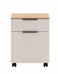 Composad Schreibtische-Rollcontainer Pronto Cashmere / Artisan Eiche