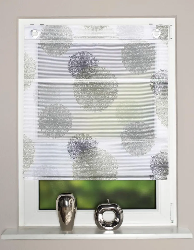 Vorhänge & Gardinen|Schmidt Rollo Kreise 70 x 210 cm Stein