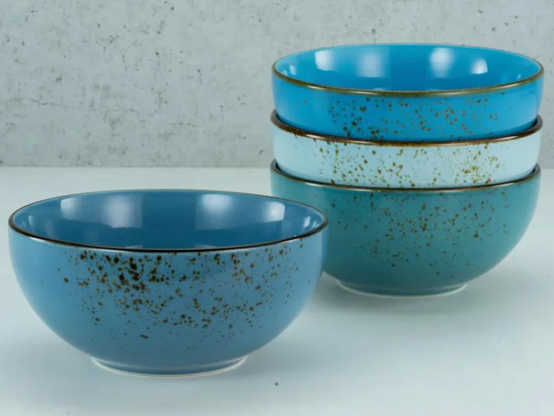 Schalen & Schüsseln|Schalen & Schüsseln|CreaTable Schale Buddha Bowl 4tlg. Blau