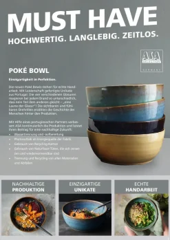 Schalen & Schüsseln|Schalen & Schüsseln|ASA Selection Schale Poke Bowl mangosteen 800 ml Braun