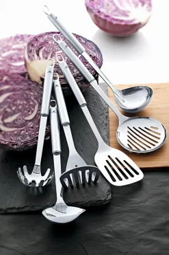 Fürstenhof Küchenutensilien-Schaumlöffel 35,5 cm Silber