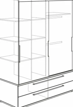 Paidi Kinderzimmer Schränke|Kinderzimmer Schränke-Schiebetürenschrank Fionn 164 x 207 cm Eiche / Weiß