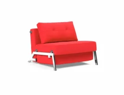 Schlafsofas|Sessel|INNOVATION LIVING Schlafsessel Cubed 90 Chrom Red