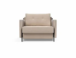 Schlafsofas|Sessel|INNOVATION LIVING Schlafsessel Cubed 90 mit Armlehnen Sand Grey