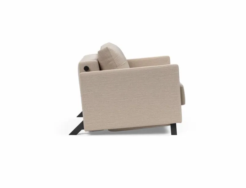 Schlafsofas|Sessel|INNOVATION LIVING Schlafsessel Cubed 90 mit Armlehnen Sand Grey