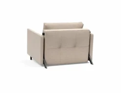 Schlafsofas|Sessel|INNOVATION LIVING Schlafsessel Cubed 90 mit Armlehnen Sand Grey