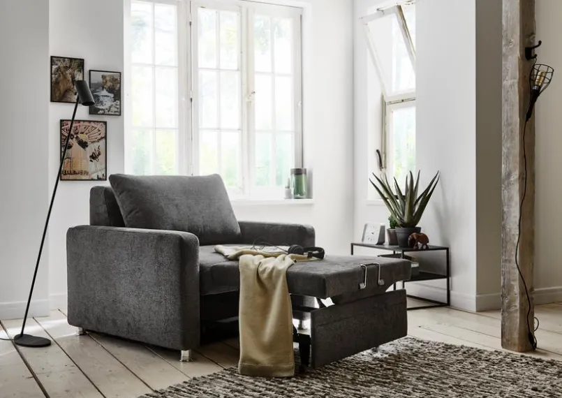 ComfortPlan Schlafsofas|Sessel-Schlafsessel Puzzle Black
