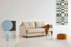 Schlafsofas|Schlafsofas|INNOVATION LIVING Schlafsofa Cubed mit Armlehnen Sand Grey