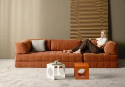 INNOVATION LIVING Schlafsofas|Schlafsofas-Schlafsofa Grand CozyPad Rust Orange