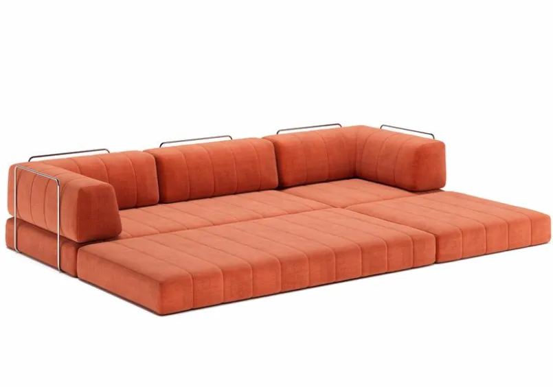 INNOVATION LIVING Schlafsofas|Schlafsofas-Schlafsofa Grand CozyPad Rust Orange