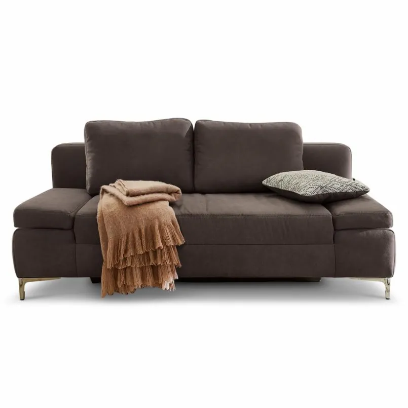 Schlafsofas|Schlafsofas-Schlafsofa Jano Braun / Gemustert
