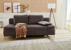 Schlafsofas|Schlafsofas-Schlafsofa Jano Braun / Gemustert