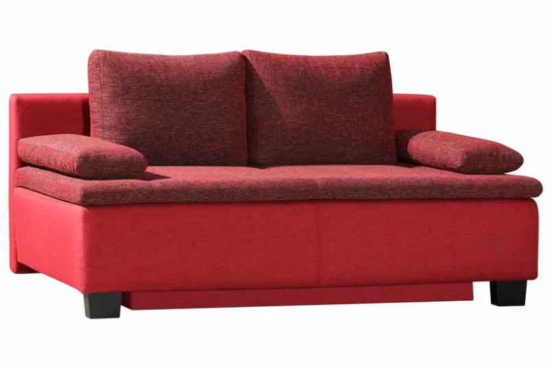 Schlafsofas|Schlafsofas-Schlafsofa Kendra Rot