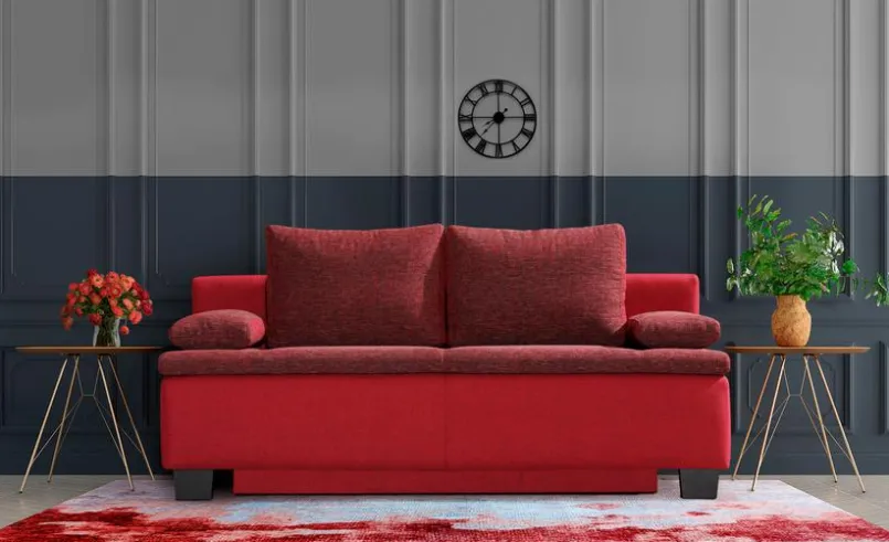 Schlafsofas|Schlafsofas-Schlafsofa Kendra Rot