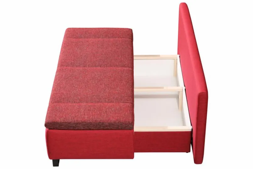 Schlafsofas|Schlafsofas-Schlafsofa Kendra Rot