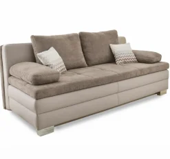 Schlafsofas|Schlafsofas-Schlafsofa Lincoln Greige / Greige