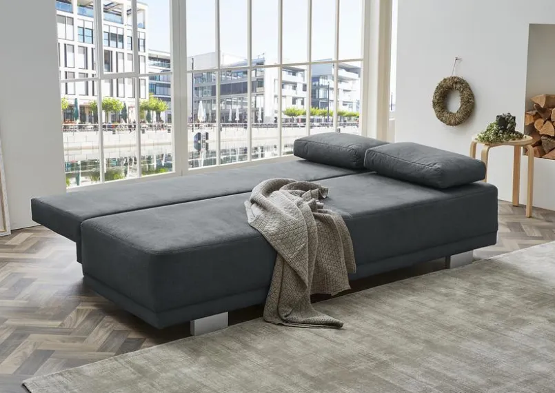 Schlafsofas|Schlafsofas| Schlafsofa Luzio Dunkelgrau