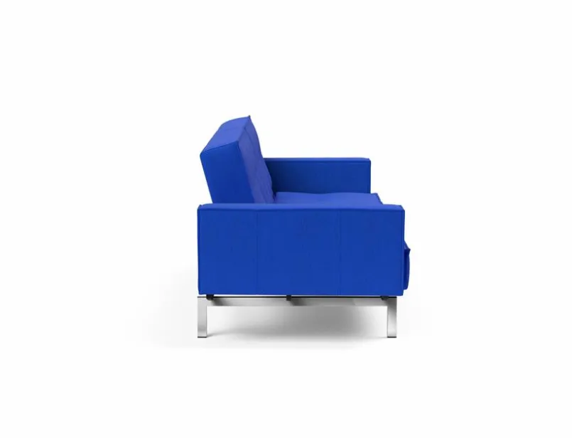 INNOVATION LIVING Schlafsofas|Schlafsofas-Schlafsofa mit Armlehnen Splitback Chrom Ultramarine